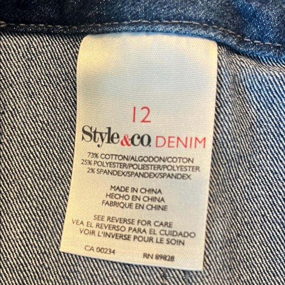 Style & Co. Indigo Denim Pencil Skirt - Picture 8 of 9